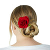 12 Pack Large Red Rose Flower Hair Clips for Women and Girls (4 In)