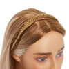 Fishtail Braid Headbands for Women, Blonde Synthetic Hair (1 Piece)