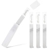 4 Pack Crystal Glass Nail File for Manicure & Pedicure, Nano Nail Filer with Case for Fingers & Toes