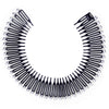 Rhinestone Zig Zag Circle Headbands with Teeth for Women's Hair (6 Colors, 12 Pack)