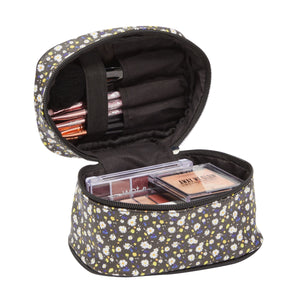 3 Pieces Travel Makeup Bag Set, Clear PVC Portal Organizer and 2 Daisy Cosmetic Travel Toiletry Pouch