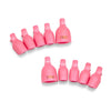 20 Pcs Acrylic Gel Nail Polish Remover Clips, Soak Off Cleaner Caps for Manicure Pedicure Salon, Pink